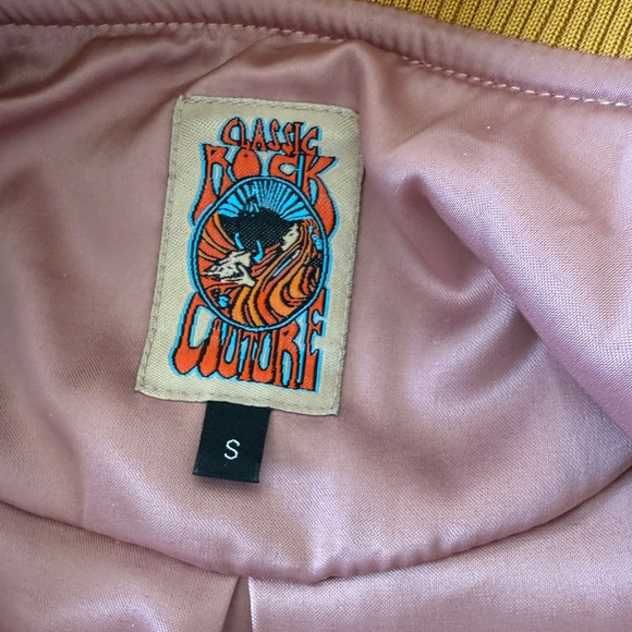 Classic Rock Couture Original Dolly Western Bomber Jacket in mustard yellow - Picture 3 of 10